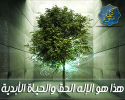 هذا هو الإله الحق .. والحياة الأبدية !